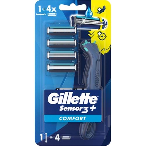 GİLLETTE SENSOR MAKİNE + 4 YEDEK