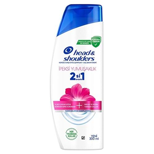 H&S ABS ŞAMPUAN 300ML İPEKSİ 2+1 *6 (YENİ)