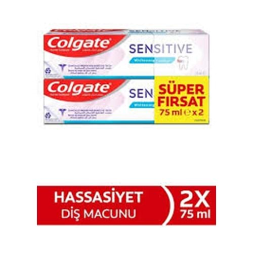 Colgate Sensetive Hassas DİŞ MACUNU 2X75 Ml Extra Güç Beyazlık