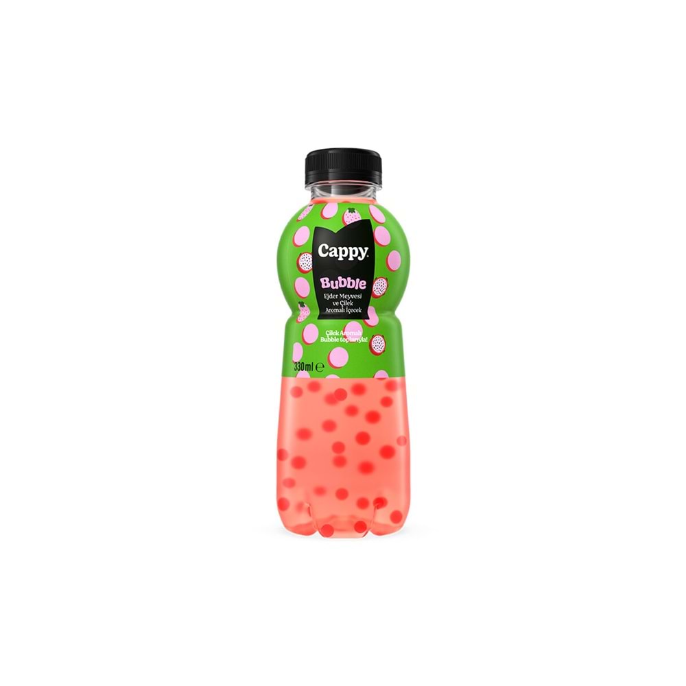 Cappy 330ML Bubble Ejder Çilek Pet