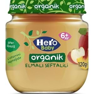 HERO BABY ORG.KVZ.ELMA ŞEFTALİ 120 GR