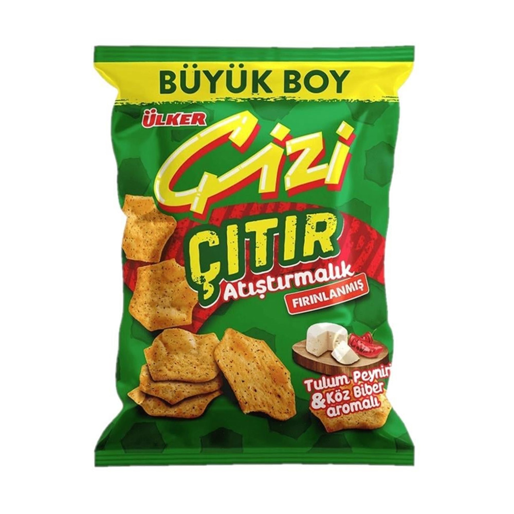 ÜLKER ÇİZİ ÇITIR PARTİ TULUM PEYNİR KIRMIZI BİBER 160 GR