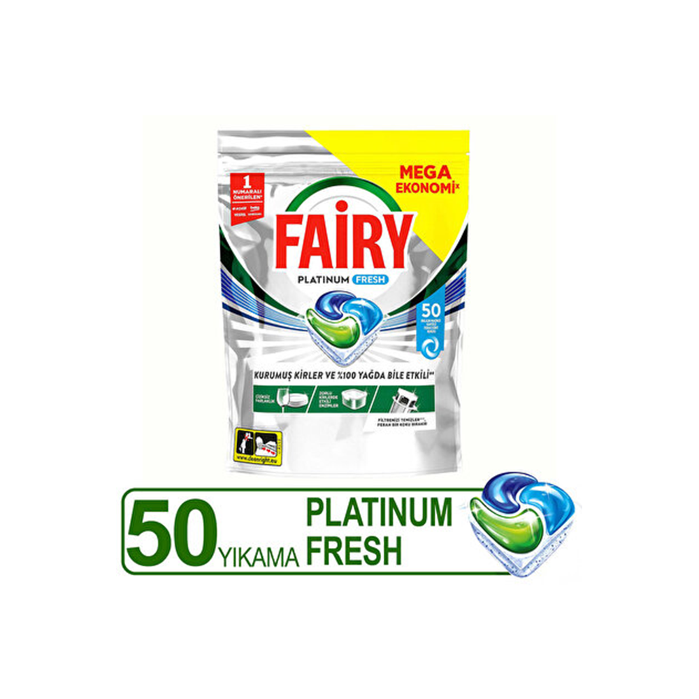 Fairy Platinum Fresh Bulaşık Makinesi Kapsülü 50 Yıkama