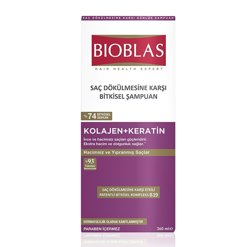 BIOBLAS 360ML COLLAGEN ŞAMPUAN