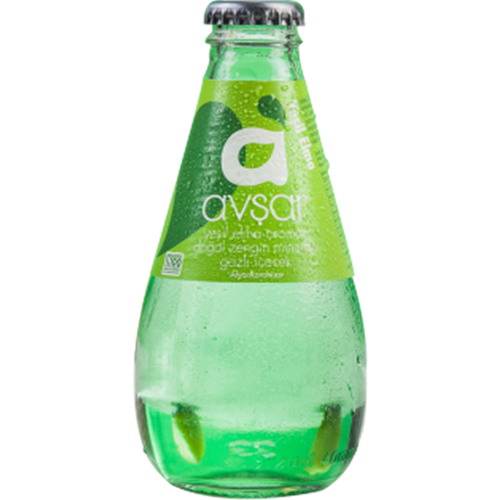 AVŞAR 200ML YEŞİL ELMALI MADEN SUYU