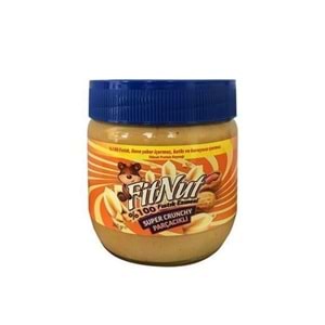 FİTNUT FISTIK EZMESİ ŞEKERSİZ PARÇACIKLI 360 GR