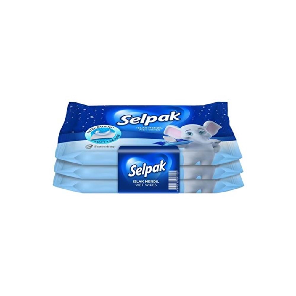 SELPAK Klasik Islak Cep Mendil 3'lü