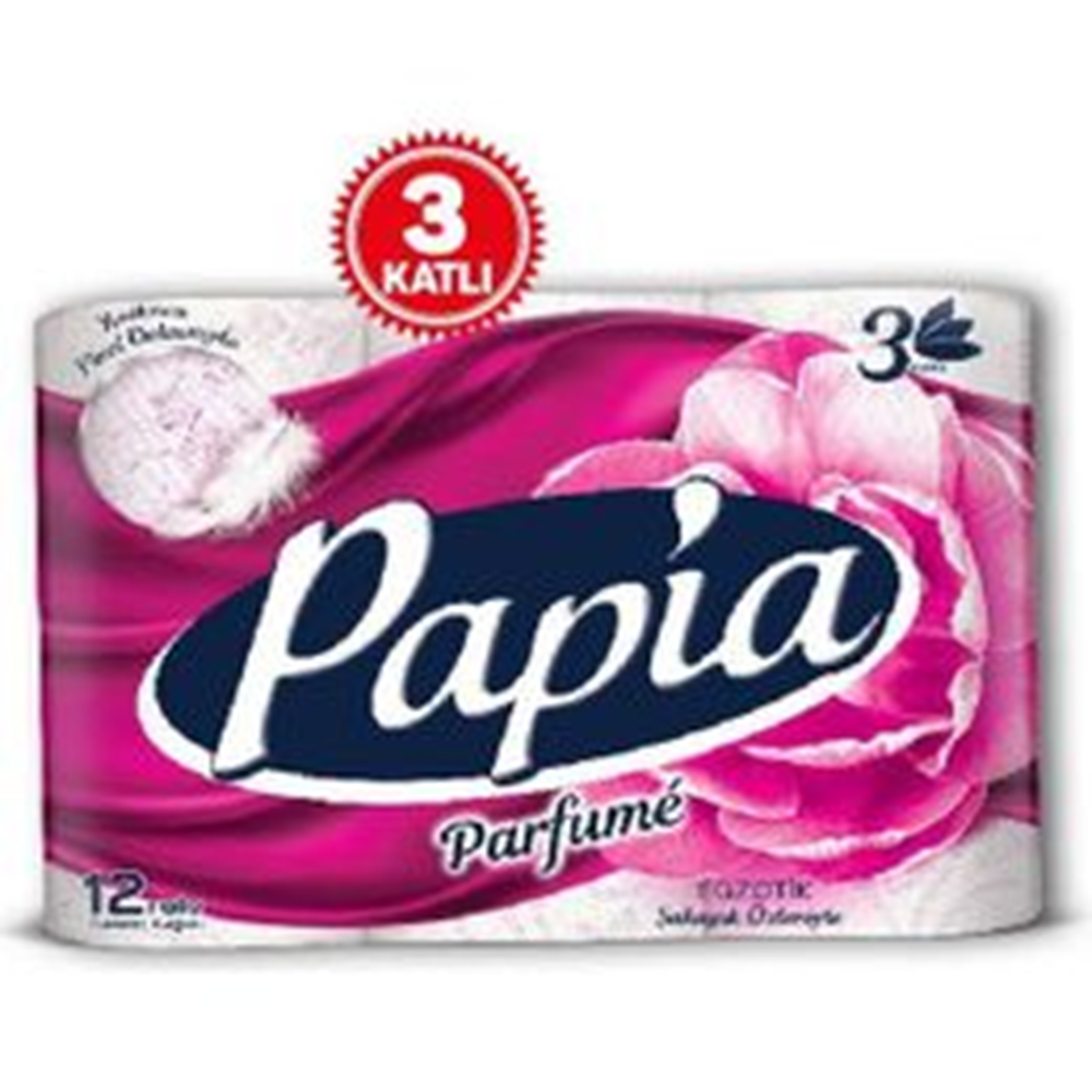 PAPİA TUVALET KAĞIDI 12 Lİ kokulu pudralı