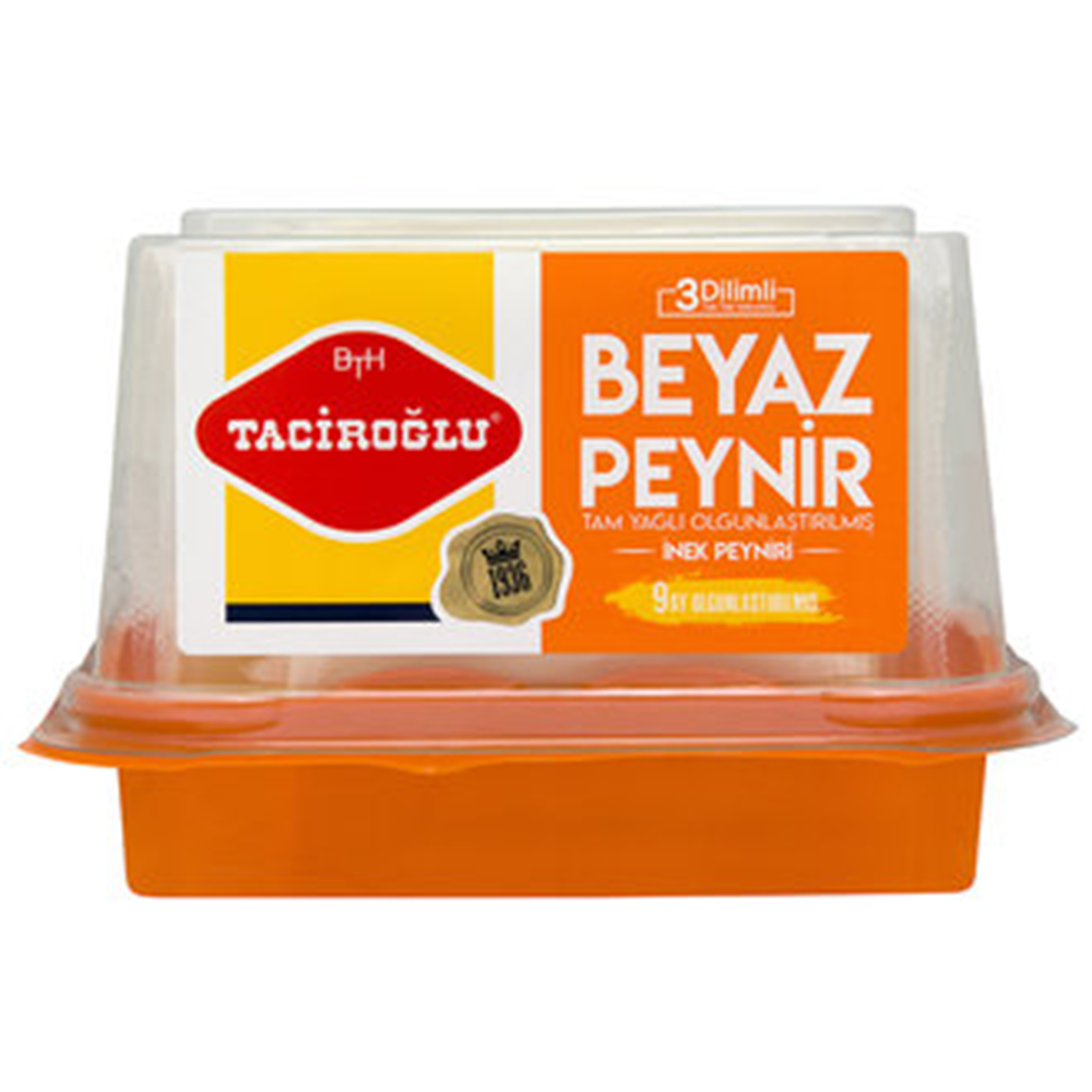 TACİROĞLU KLASİK PEYNİR (inek beyaz peyniri) 450 GR DİLİMLİ