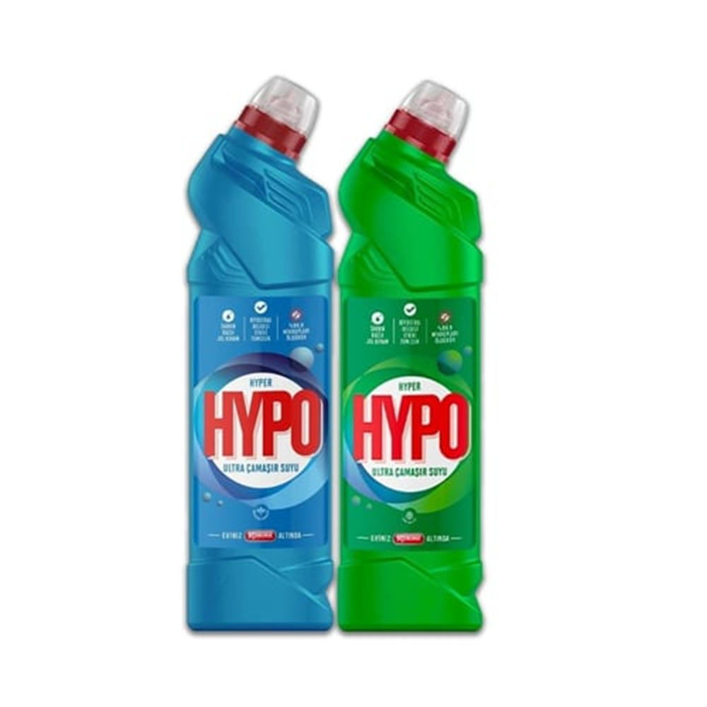 HYPO ULTRA ÇAMAŞIR SUYU 750ML+750ML