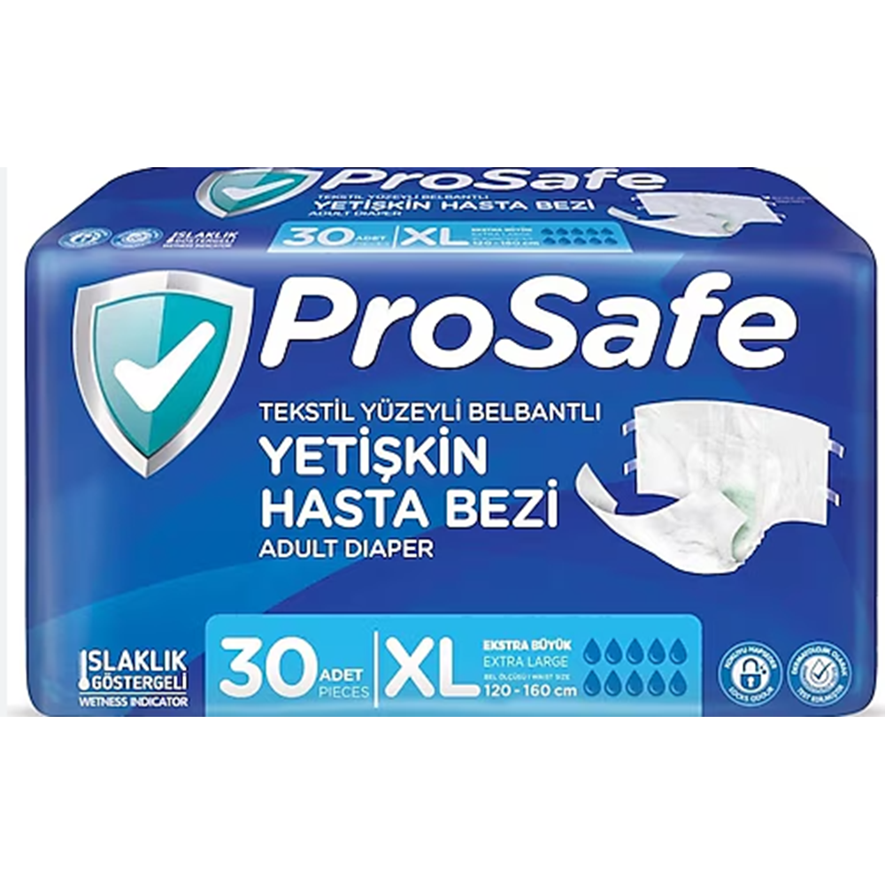 PROSAFE 30 LU BELBANTLI XL YETİŞKİN HASTA BEZİ