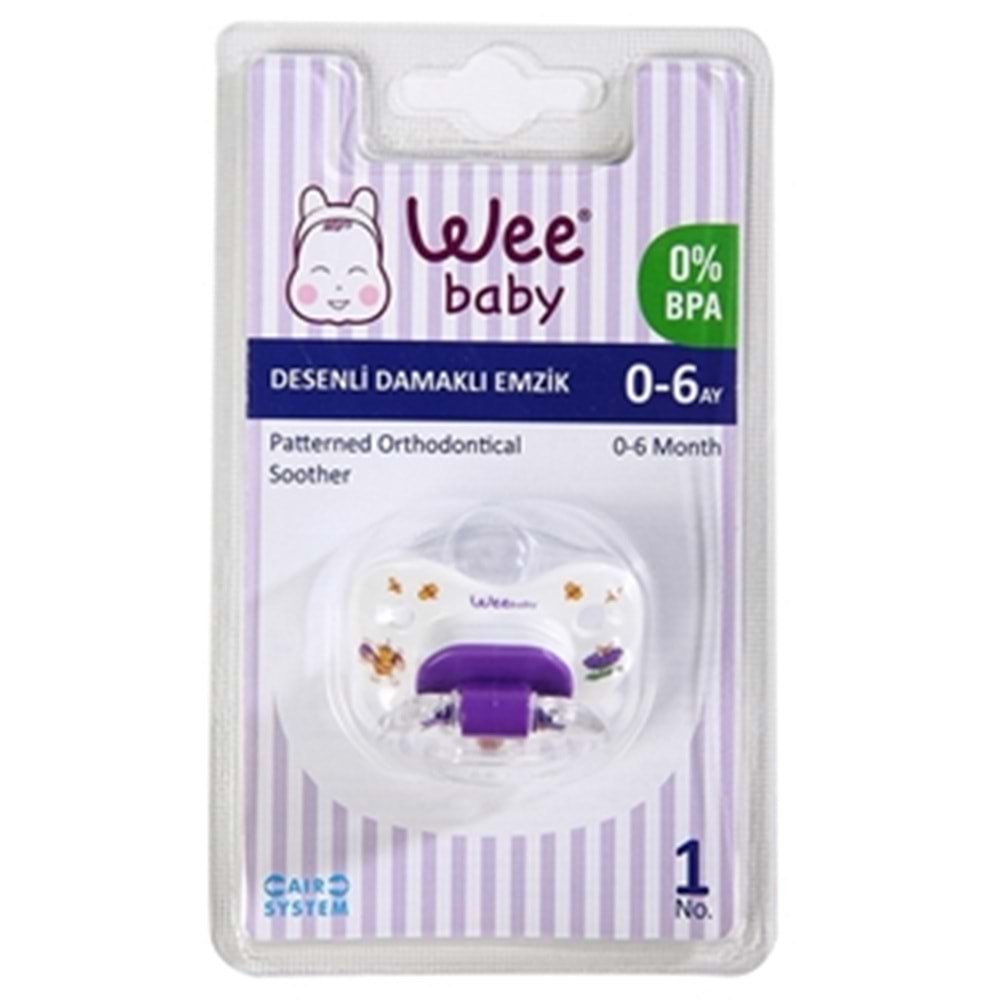 WEE BABY 833 Desenli Damaklı Emzik No:1