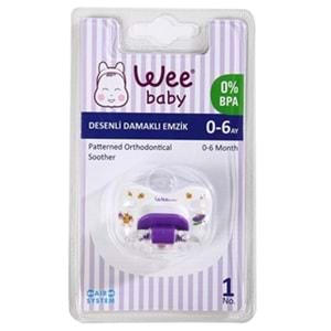 WEE BABY 833 Desenli Damaklı Emzik No:1