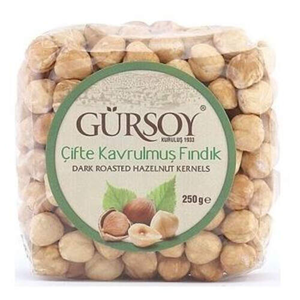 GÜRSOY FINDIK 250 GR ÇİFTE KAVRULMUŞ