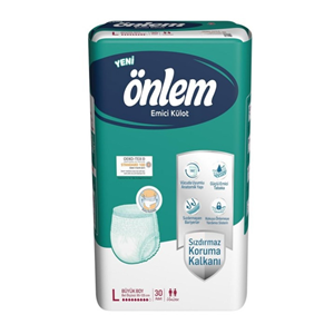 ÖNLEM HASTA BEZİ EMİCİ KÜLOT 30 LU LARGE