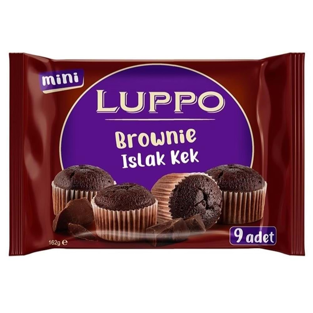 LUPPO BROWNİ MİNİ 9 LU 162 GR ÇİKOLATALI