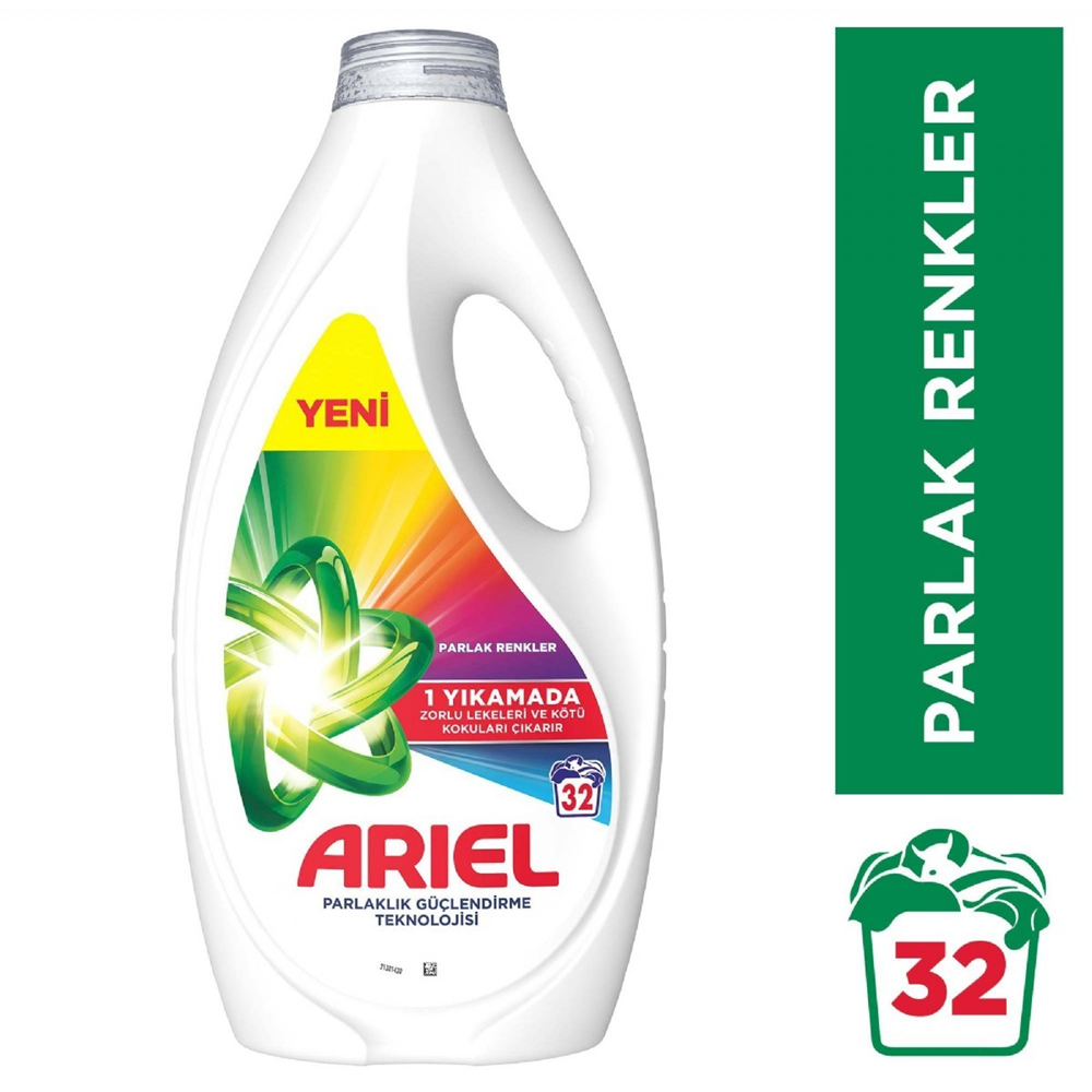 ARİEL SIVI PARLAK RENKLER 1440 ML 32 YIKAMA