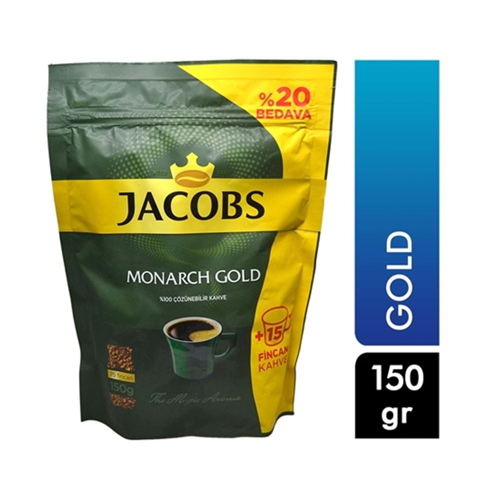 JACOBS MONARCH GOLD POŞET 150 GR